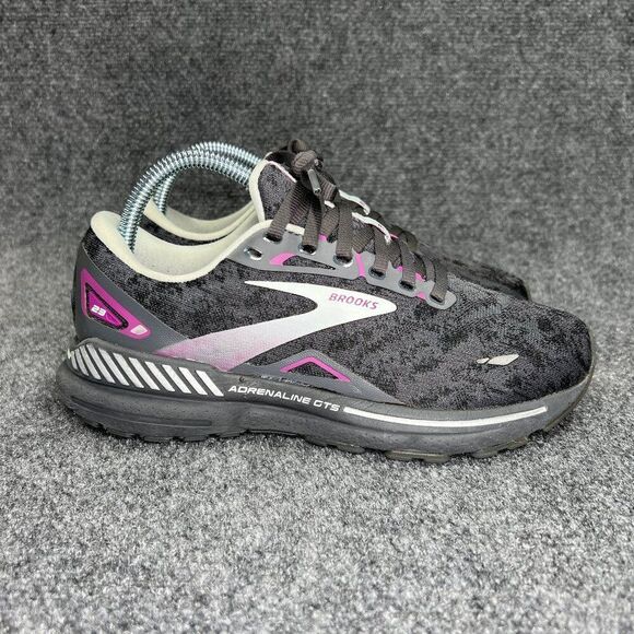 Brooks Adrenaline GTS 23 Running Shoes Women's 7 Grey Athletic Training Sneakers - Picture 1 of 12